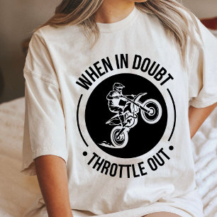 T-shirt En Tri-matière Pilote de Motocross En Cas de Doute Accélère