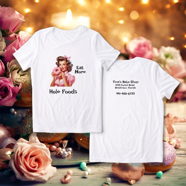 T-shirt En Tri-matière Pin-up Girl Baker Theme Doughnut (Créateur téléchargé)