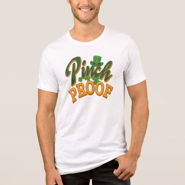 T-shirt En Tri-matière Pinch Preuve St. Patricks Day Celebration Gag (Recto)