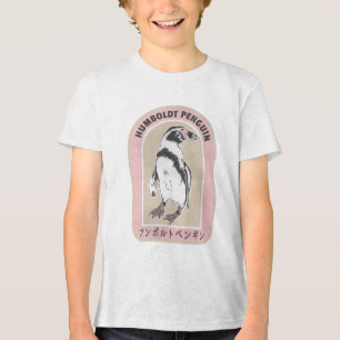 T-shirt En Tri-matière Pingouin de Humbolt écriture japonaise