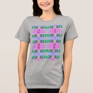 T-shirt En Tri-matière Pink Green Lavender Tribal Art Design de petits ca
