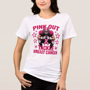 T-shirt En Tri-matière Pink Out Football Sensibilisation Lutte contre le