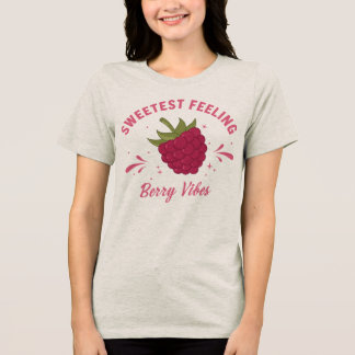T-shirt En Tri-matière Pink Raspberry Summer Fruit Vibes — Women's Tee