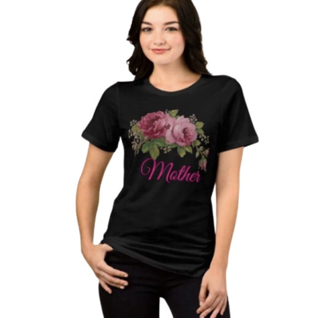 T-shirt En Tri-matière Pink Rose Elegance  (Créateur téléchargé)