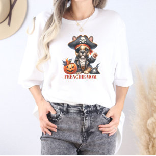 T-shirt En Tri-matière Pirate Bouledogue Français Halloween Frenchie Mama