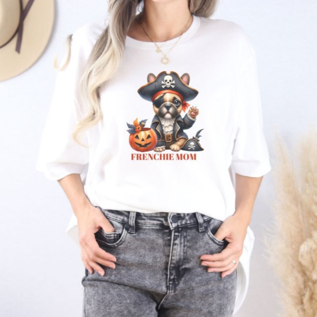 T-shirt En Tri-matière Pirate French Bulldog Halloween Frenchie Mom (Créateur téléchargé)