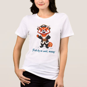 T-shirt En Tri-matière Pirate Red Panda Splash Aventure personnalisée