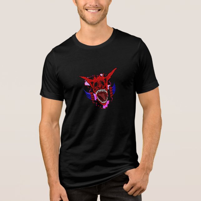 T-shirt En Tri-matière Pixel Peril Retro Boss Combat (Recto)