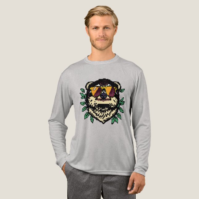 T-shirt En Tri-matière Pixel Sloth (Recto complet)