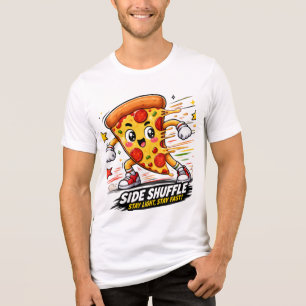 T-shirt En Tri-matière Pizza Pepperoni Mignon Mascotte de Cartoon pour Ex