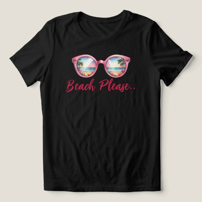 T-shirt En Tri-matière Plage (Design Recto)