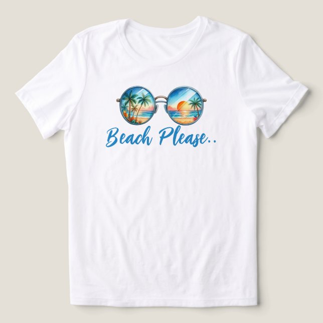 T-shirt En Tri-matière Plage (Design Recto)