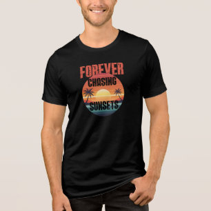T-shirt En Tri-matière Plage à la poursuite des couchers de soleil pour t