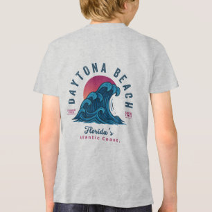T-SHIRT EN TRI-MATIÈRE PLAGE DE DAYTONA FLORIDE VACANCES DE VAGUES D'ÉTÉ