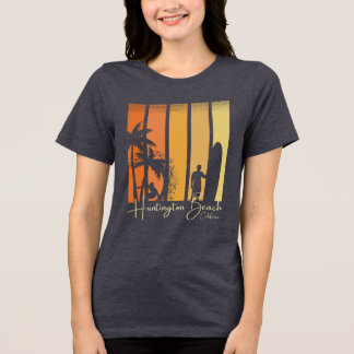 T-shirt En Tri-matière Plage de Huntington Beach Californie Surf