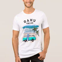 Planche de surf vintage turquoise Oahu Kamaʻaina p