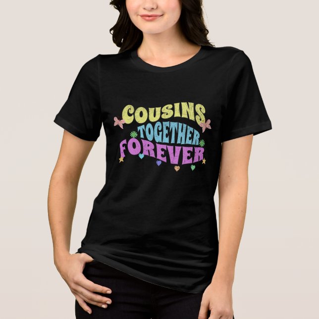 T-shirt En Tri-matière Playera Cousins ​​together forever (Recto)