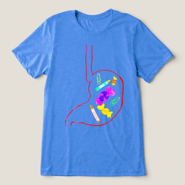 T-shirt En Tri-matière Plein Ventre (Design Recto)