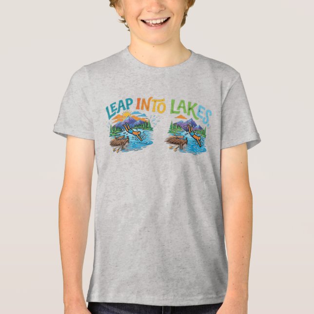 T-shirt En Tri-matière Plonge dans LakesLeap  (Recto)