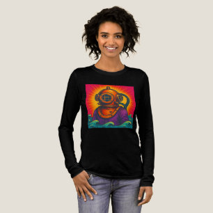 T-shirt En Tri-matière Plongeur en mer profonde vintage