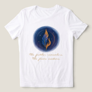 T-shirt En Tri-matière Plumes et flammes mystiques