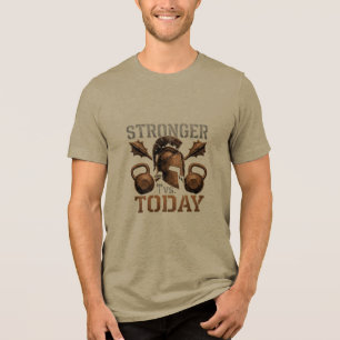 T-shirt En Tri-matière Plus Fort que Aujourd'hui Dépassez Votre Meilleu