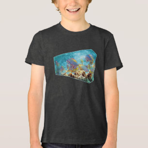 T-shirt En Tri-matière Poisson anthias sur récif corallien - Conception p