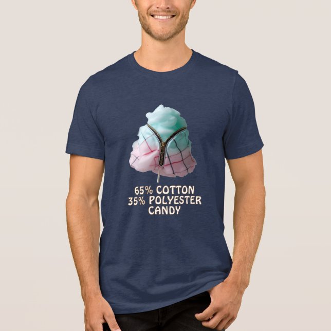 T-shirt En Tri-matière Polyester-Cotton Blend Candy (Recto)