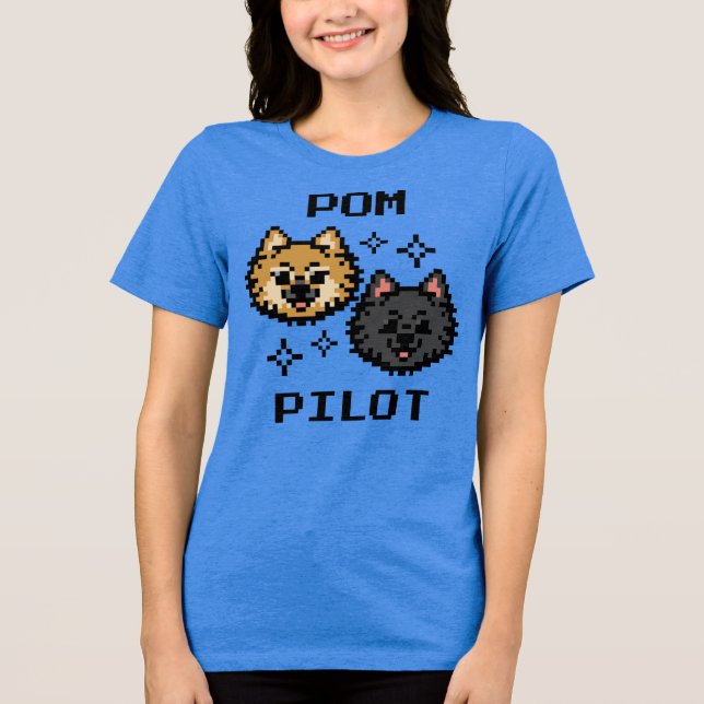 T-shirt En Tri-matière Pom Pilot (Sparkle Duo) - T-shirt (Recto)