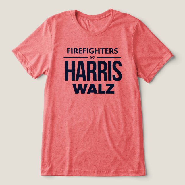T-shirt En Tri-matière Pompiers pour Harris Walz (Design Recto)