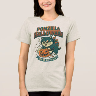 T-shirt En Tri-matière Pomzilla Halloween : le roi de tous les friandises