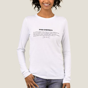 T-shirt En Tri-matière Poo-Phobie Féline avec Moustaches