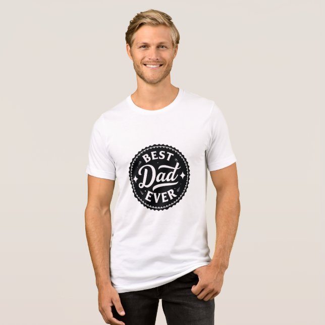T-shirt En Tri-matière Portez l'Amour : Célébrez le meilleur papa jamais! (Recto plein)