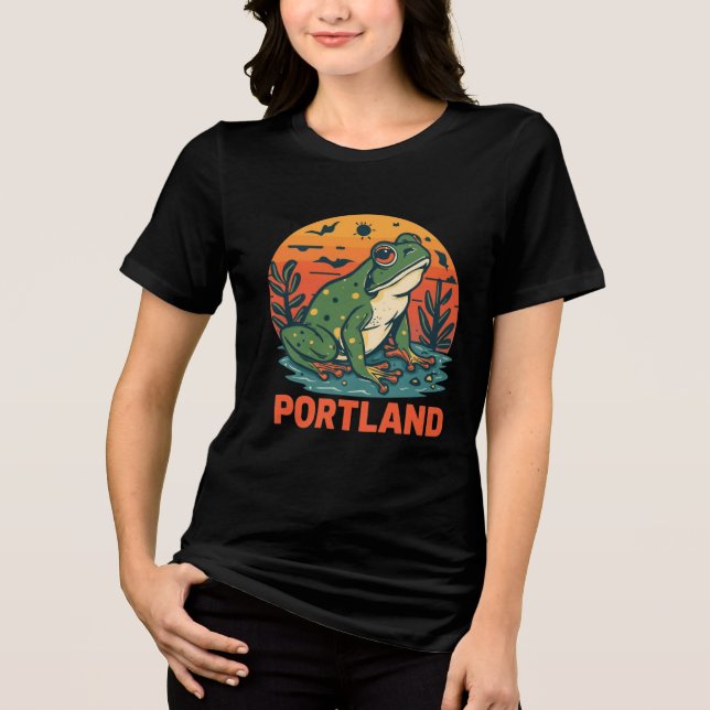 T-shirt En Tri-matière Portland Frog (Recto)
