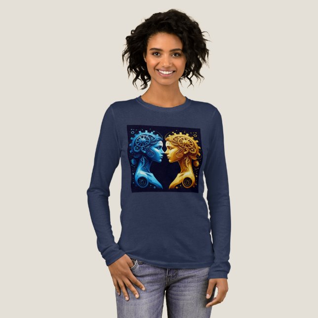 T-shirt En Tri-matière Portrait Artistique Double de Mécanique Complément (Recto complet)