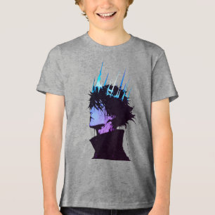 T-shirt En Tri-matière Portrait d'anime roi gothique masculin avec couron