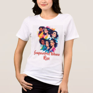 T-shirt En Tri-matière Portrait d'aquarelle femme Bold