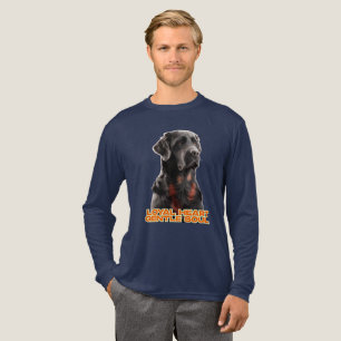 T-shirt En Tri-matière Portrait de chien noir élégant - Art réaliste pour