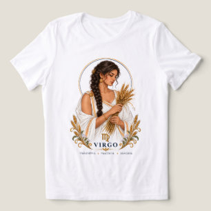 T-shirt En Tri-matière Portrait de la Vierge Zodiaque Graphique