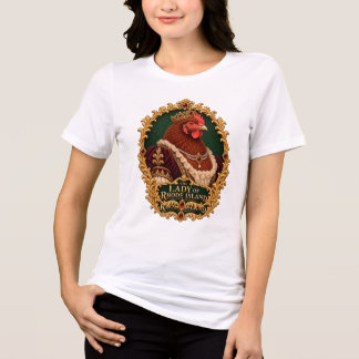 T-shirt En Tri-matière Portrait vintage de poule Rhode Island Red Lady
