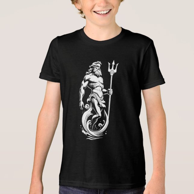 T-shirt En Tri-matière Poséidon dieu de la mer (Recto)