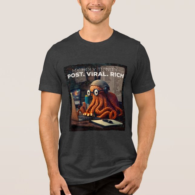 T-shirt En Tri-matière Post Viral Rich - Gamer de calmar (Recto)