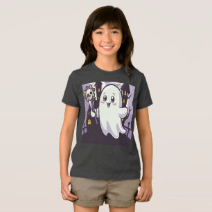 T-shirt En Tri-matière Poster mignon Ghoost avec une torsion joueuse