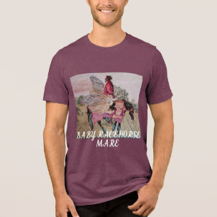 T-SHIRT EN TRI-MATIÈRE POULAINE PUR-SANG