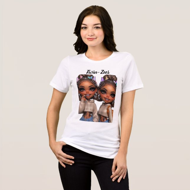 T-shirt En Tri-matière Poupée Chibi Luxe Twin-Zees (Recto plein)