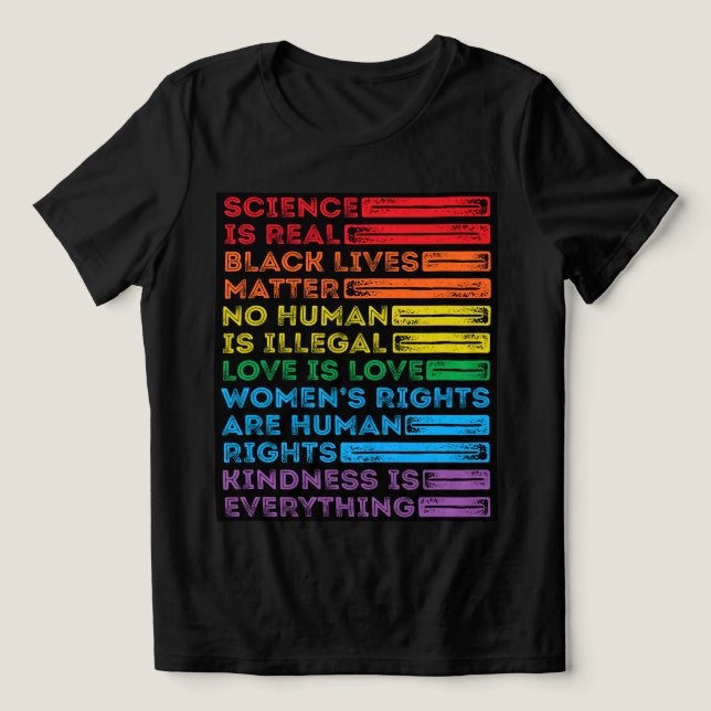 T-shirt En Tri-matière Pour l'égalité pour la démocratie pour tous (Design Recto)