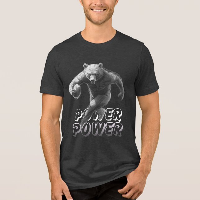 T-SHIRT  EN TRI-MATIÈRE POUVOIR  (Recto)