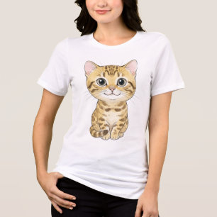 T-shirt En Tri-matière Prédateur Suprême Domestiqué : Adorable Chat Benga