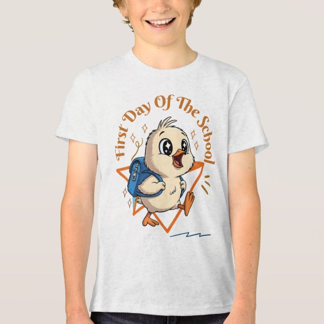 T-shirt En Tri-matière Premier jour de l'école (Recto)