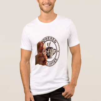 T-shirt En Tri-matière Premium "Propulsé par le Café" Tri-mélange doux
